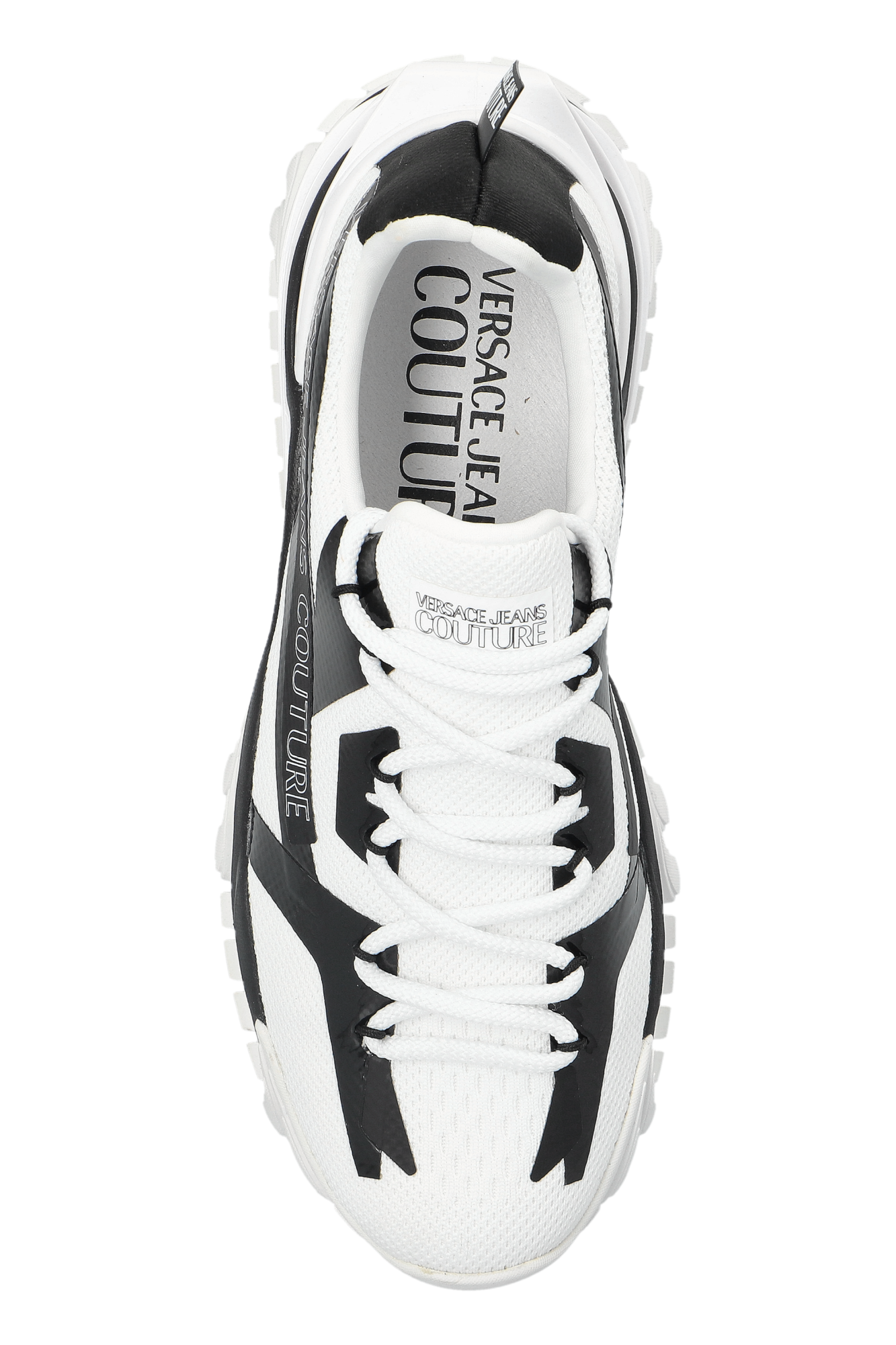 White Sneakers with printed logo Versace Jeans Couture